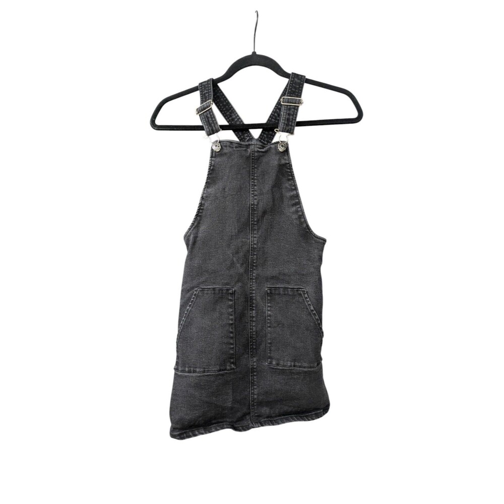 Celebrity Pink Denim Overalls Dress Small Black